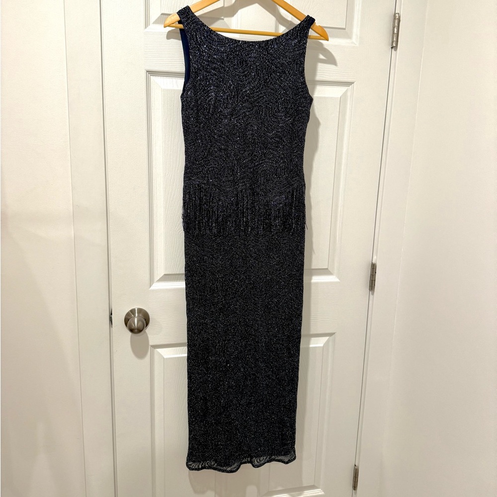 Navy Vintage Sparkly Flapper Dress